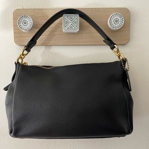 Coach Pebble Leather Black Shoulder/Crossbody